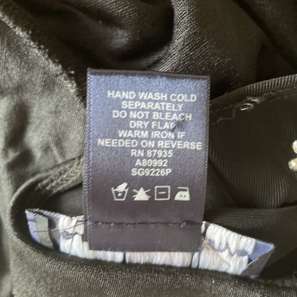 Susan Graver Style Size PL Black Blouse - Picture 6 of 9